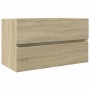 Mobile Lavabo Rovere Sonoma 80x38,5x45 cm in Legno Multistrato
