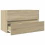 Mobile Lavabo Rovere Sonoma 80x38,5x45 cm in Legno Multistrato