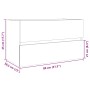 Mobile Lavabo Rovere Sonoma 80x38,5x45 cm in Legno Multistrato
