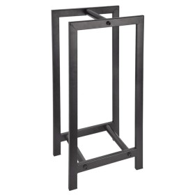 Esschert Design Supporto Porta Tronchi Nero