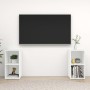 Mobili Porta TV 2 pz Bianco 72x35x36,5 cm in Legno Multistrato