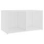 Mobili Porta TV 2 pz Bianco 72x35x36,5 cm in Legno Multistrato