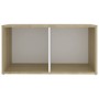 Mobili TV 4 pz Bianco e Rovere 72x35x36,5 cm Legno Multistrato