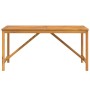 Tavolo da Pranzo da Giardino 150x90x74 cm Legno Massello Acacia
