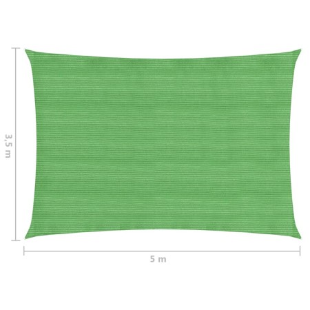 Vela Parasole 160 g/m² Verde Chiaro 3,5x5 m in HDPE