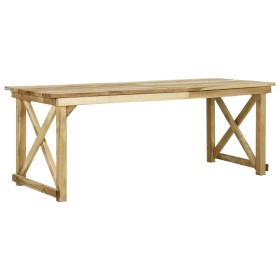 Tavolo da Giardino 200x79x75 cm in Legno di Pino Impregnato