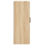 Mobile a Parete Rovere Sonoma 69,5x34x90 cm Legno Multistrato