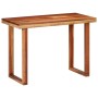 Tavolo da Pranzo 110x50x76 cm Legno Massello di Acacia