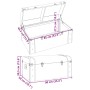 Scrigno Tesoro Chiusure Marrone Scuro 90x50x39,5cm Compensato