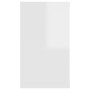 Mensole Parete Cubo 4pz Bianco Lucido 80x15x26,5cm Multistrato