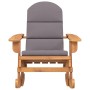 Sedia a Dondolo Adirondack con Cuscini Legno Massello di Acacia