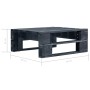 Set Divani in Pallet con Cuscini 6 pz in Pino Impregnato Nero