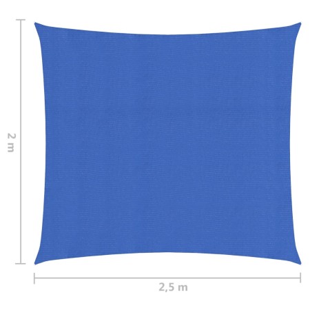 Vela Parasole 160 g/m² Blu 2x2,5 m in HDPE