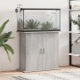 Supporto Acquario 81x36x73cm in Legno Multistrato Grigio Sonoma