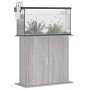 Supporto Acquario 81x36x73cm in Legno Multistrato Grigio Sonoma