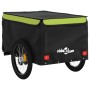 Rimorchio da Bici Nero e Verde 45 kg in Ferro