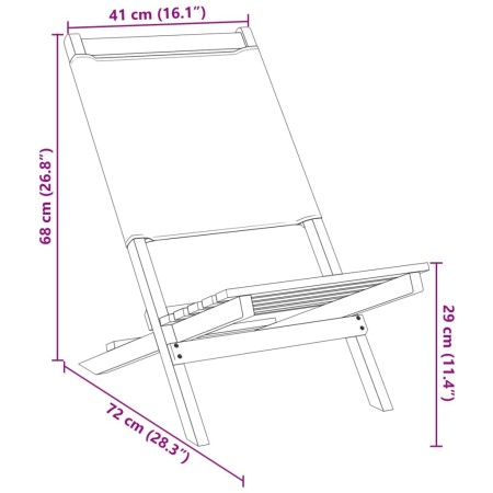 Sedie da Giardino 2pz Antracite Legno Massello Acacia e Tessuto