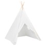 Tenda Tipi Bimbi Borsa Bianco Microfibra Strisce 120x120x150cm