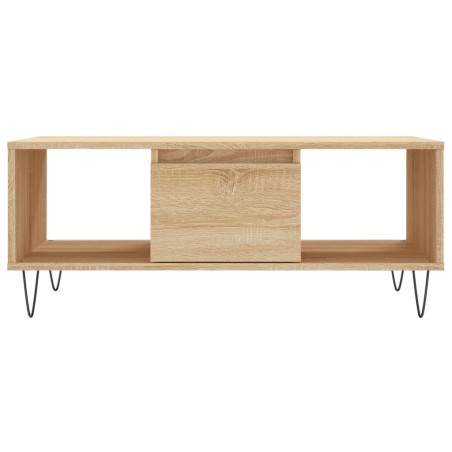 Tavolino Salotto Rovere Sonoma 90x50x36,5 cm Legno Multistrato