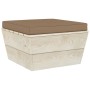 Set Divani da Giardino su Pallet 3 pz con Cuscini Legno Abete
