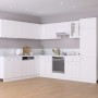 Mobile per Frigo Bianco 60x57x207 cm Legno Multistrato