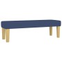 Giroletto a Molle con Materasso Blu 140x200 cm in Tessuto
