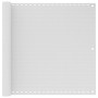 Paravento da Balcone Bianco 90x500 cm in HDPE