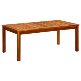 Tavolino da Giardino 110x60x45 cm in Legno Massello di Acacia