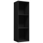 Libreria/Mobile TV Nero 36x30x114 cm in Legno Multistrato