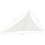 Vela Parasole 160 g/m² Bianca 3x4x5 m in HDPE