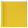 Schermo Frangivista per Balcone Giallo 90x300 cm in HDPE