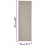 Tappeto in Sisal Naturale 80x250 cm Sabbia