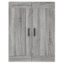 Mobile a Parete Grigio Sonoma 69,5x34x90 cm Legno Multistrato