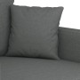 Divano a 2 Posti Grigio Scuro 120 cm in Tessuto