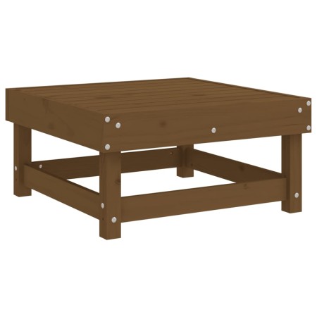 Set Salotto da Giardino 3 pz Miele in Legno Massello di Pino