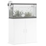 Supporto per Acquario Bianco 81x36x73 cm in Legno Multistrato