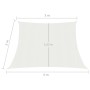 Vela Parasole 160 g/m² Bianca 3/4x2 m in HDPE