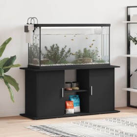 Supporto per Acquario 121x41x58 cm in Legno Multistrato Nero