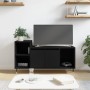 Mobile Porta TV Nero 100x35x55 cm in Legno Multistrato