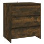 Credenza Rovere Fumo 70x41x75 cm in Truciolato