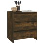 Credenza Rovere Fumo 70x41x75 cm in Truciolato