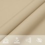 Parasole a Vela in Tela Oxford Quadrato 3x3 m Beige