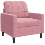 Poltrona Rosa 60 cm Velluto