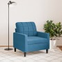 Poltrona Blu 60 cm Velluto