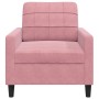 Poltrona Rosa 60 cm Velluto