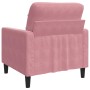 Poltrona Rosa 60 cm Velluto