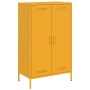 Credenza Giallo Senape 68x39x113 cm in Acciaio