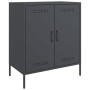 Credenza Antracite 68x39x79 cm in Acciaio