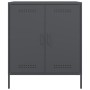 Credenza Antracite 68x39x79 cm in Acciaio