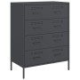 Credenza Antracite 68x39x89 cm in Acciaio